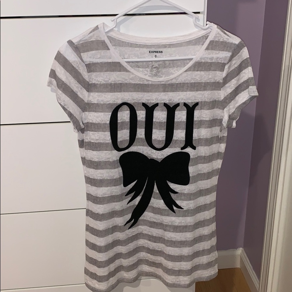 NWOT Striped Oui Shirt